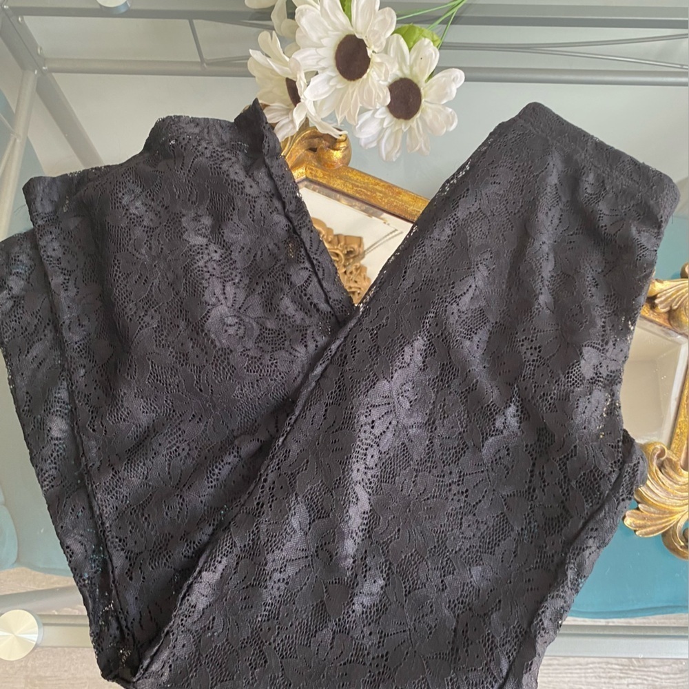 BLACK LACE PANTS - Picture 8 of 8